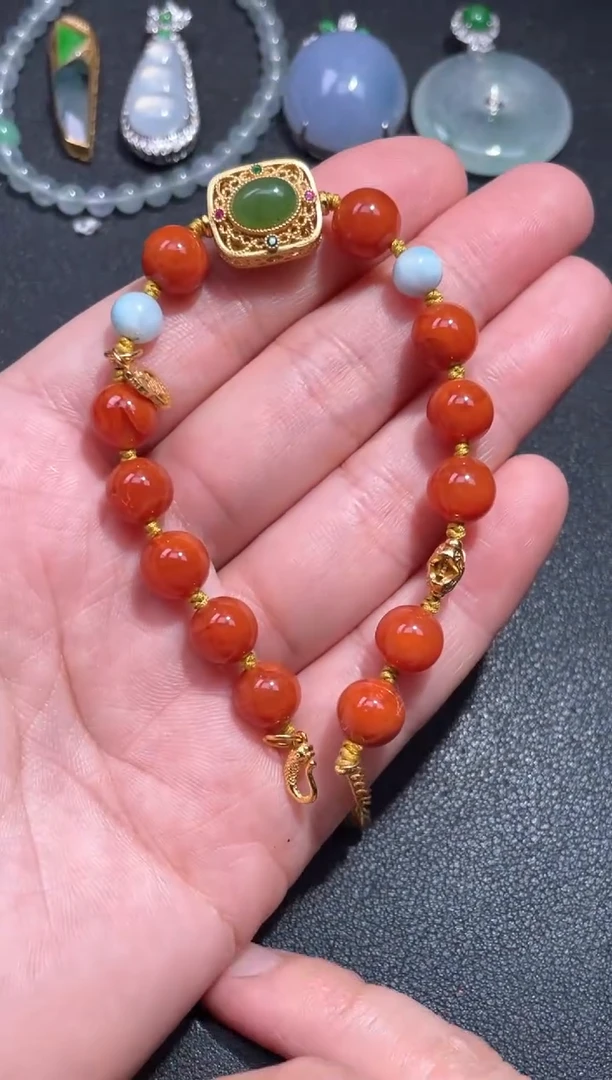 未镶嵌珠串南红玛瑙48