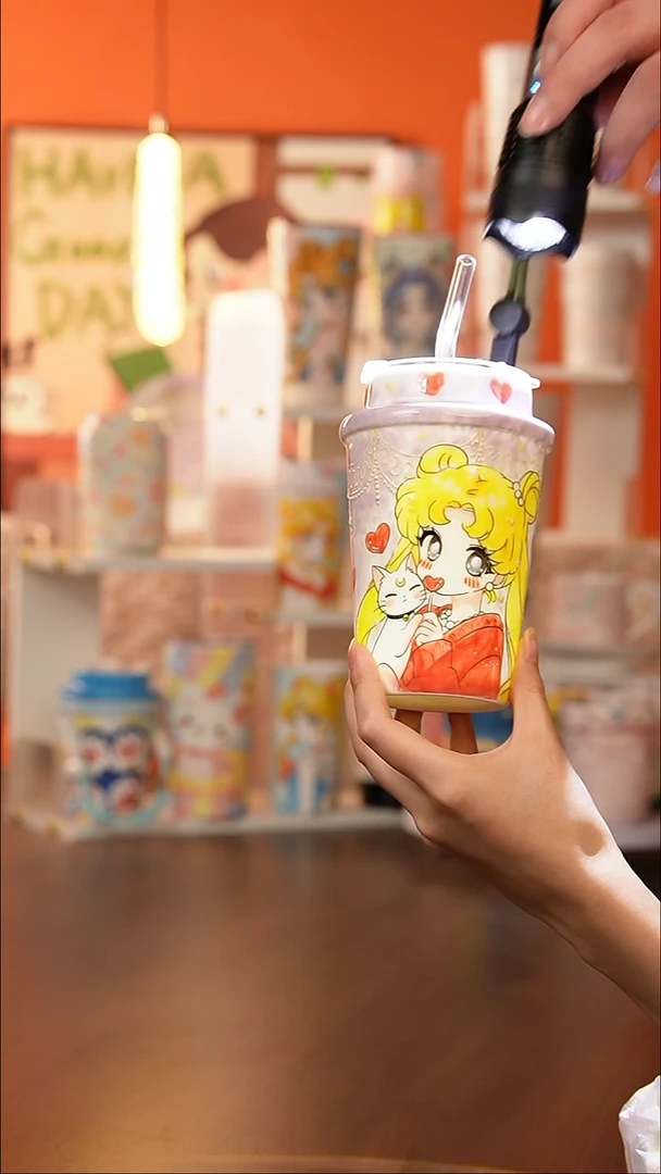 景德镇手工手绘文创陶瓷杯