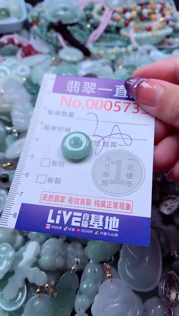 翡翠未镶嵌吊坠(不含链)5733