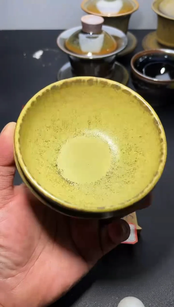 茶盏53（微瑕）叶紫建盏