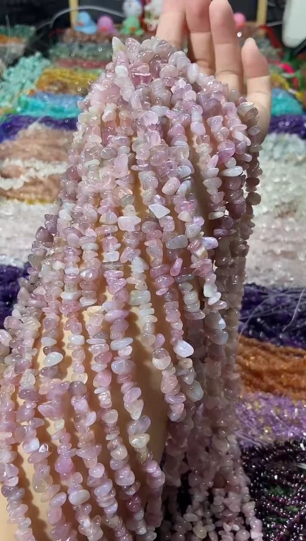 水晶珠宝半成品未镶嵌深紫马粉
