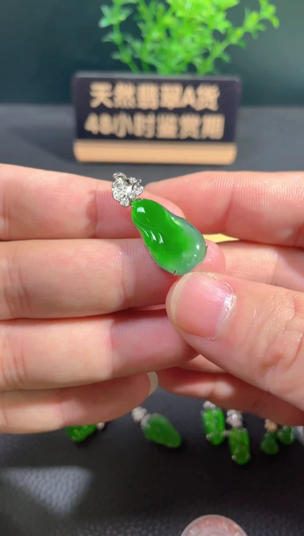 【闪购商品】翡翠颈饰18K金镶嵌翡翠