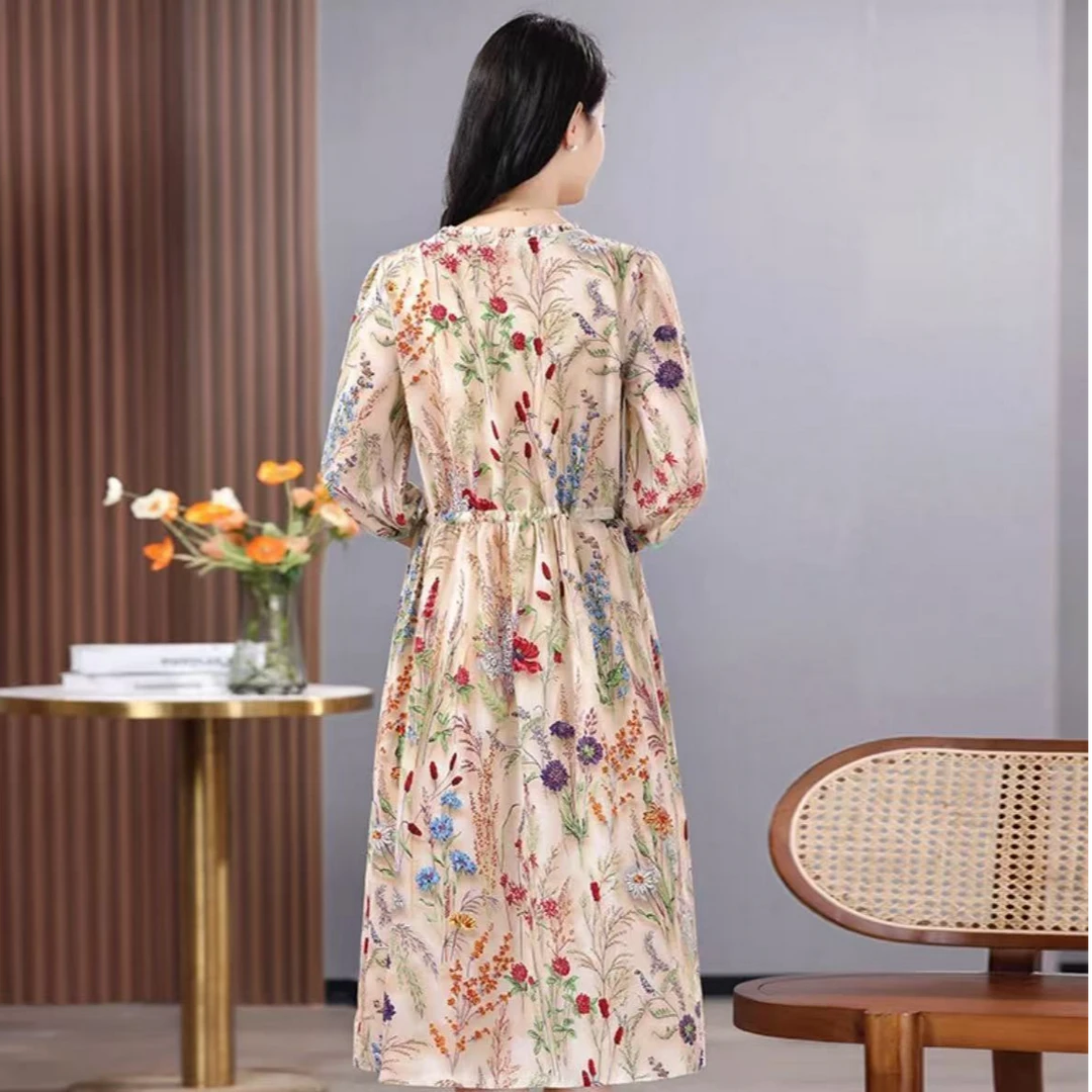 45莫奈花园夏季新款洋气显瘦气质时尚百搭女装连衣裙轻奢