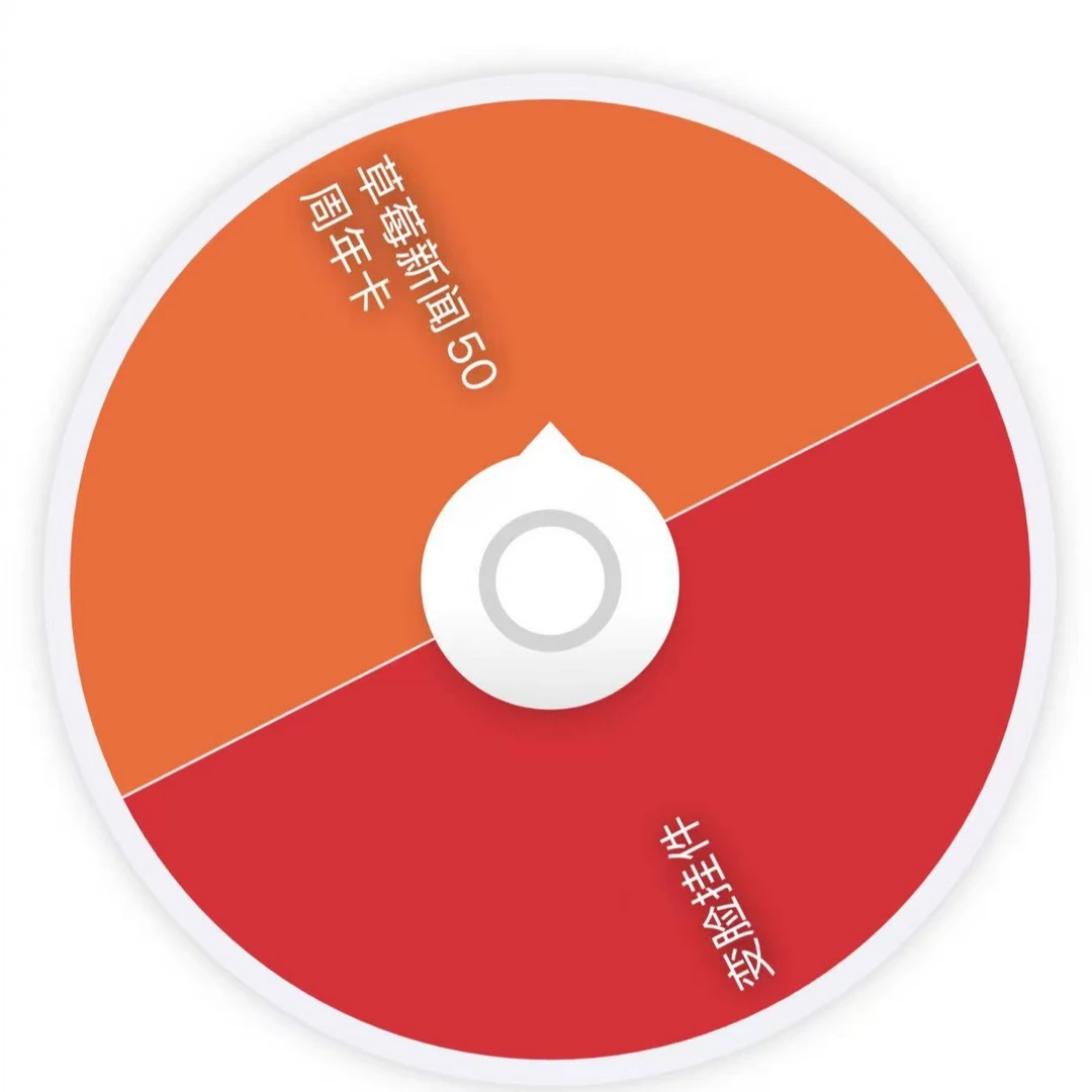 【厚皮虫二分之一转盘】三丽鸥草莓新闻50周年或变脸挂件盲盒（代拆）