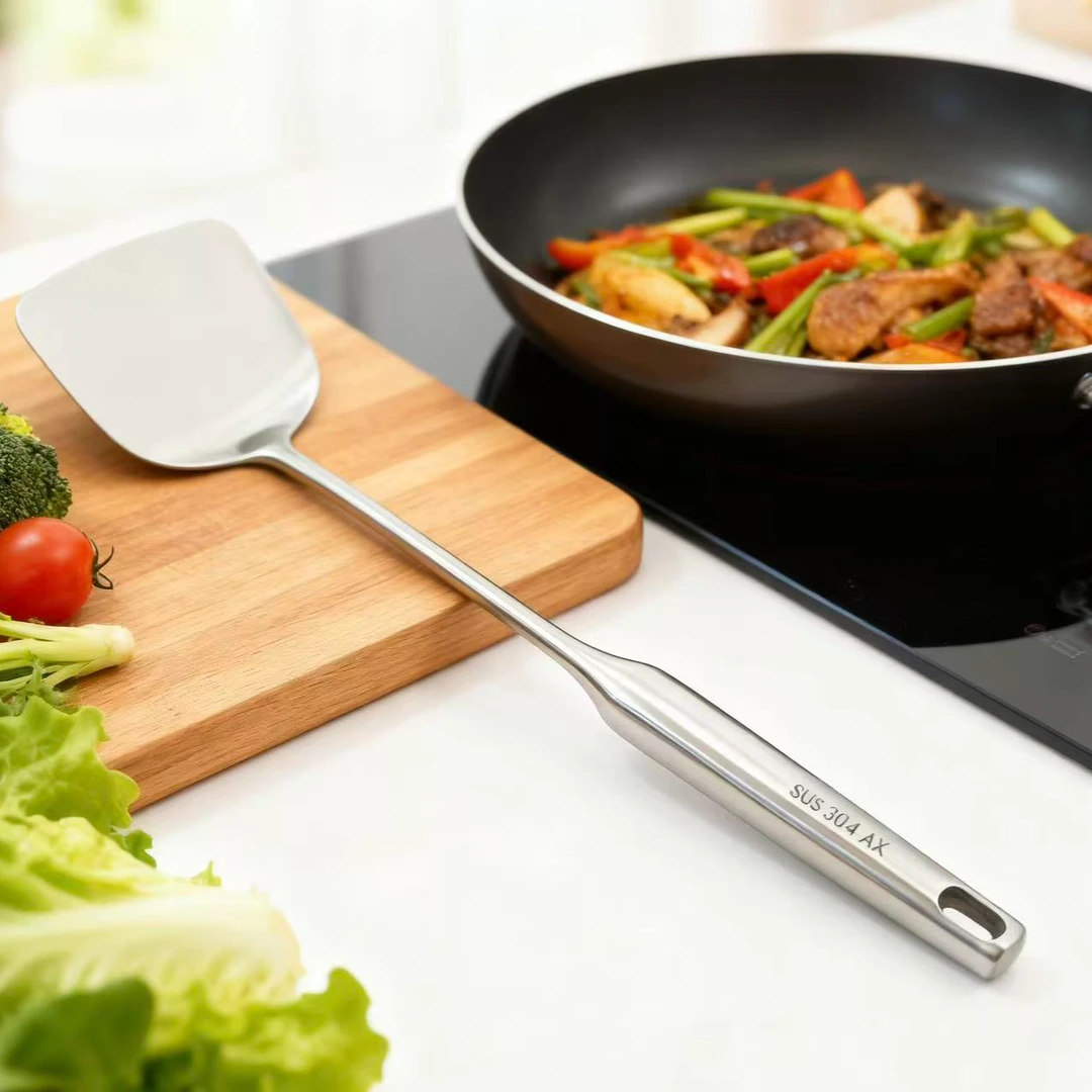 304不锈钢锅铲 不烫手好用家用加厚