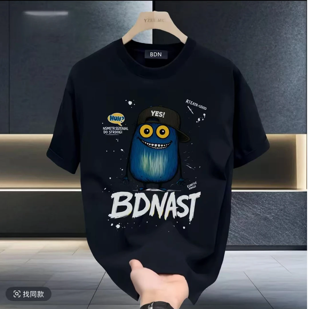 【T恤Nies】-201-广州UUS-欧潮阔版私服短袖男女同款--