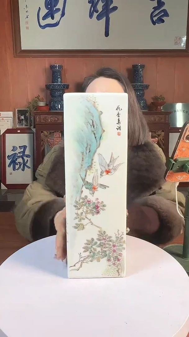 摆件陶景德镇陶瓷青花摆件40