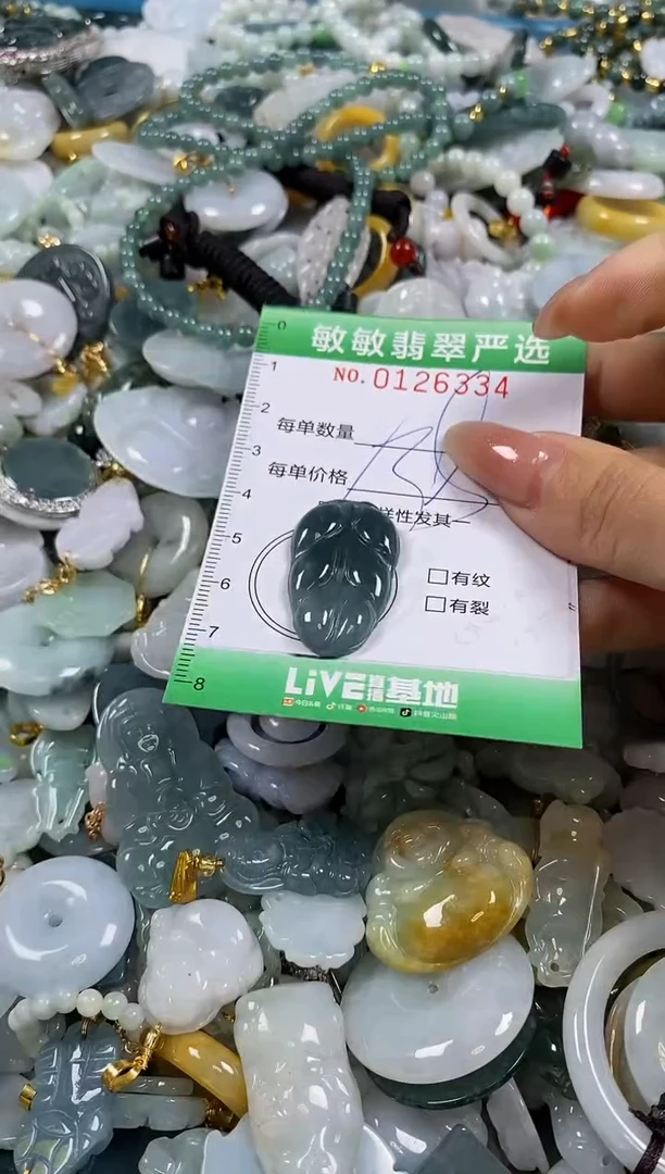 【闪购商品】翡翠颈饰未镶嵌闪购0126334多样性发其一