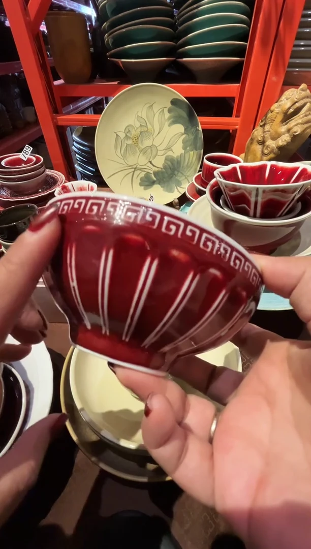 瓷片郎红雕刻碗福利全量