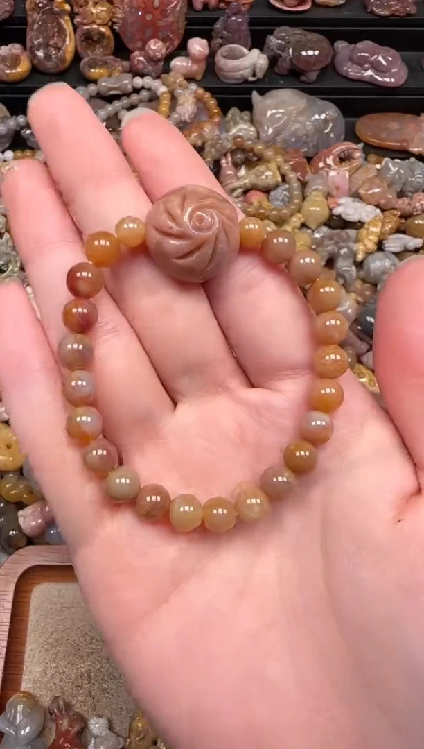 颈饰未镶嵌硅化珊瑚（珊瑚玉）141