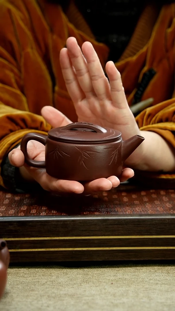 【闪购商品】紫砂茶壶底槽清 汉瓦 刻绘