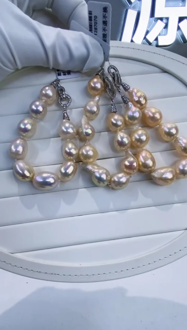 未镶嵌手链淡水珍珠Y淡水手链10-12多样性发一