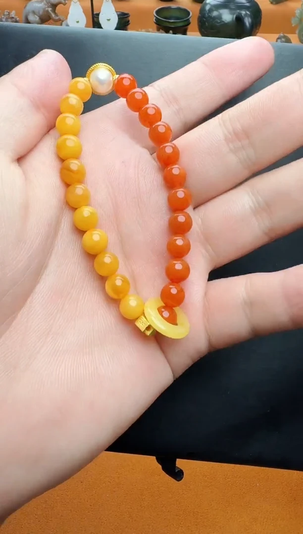 南红玛瑙手串未镶嵌手串01