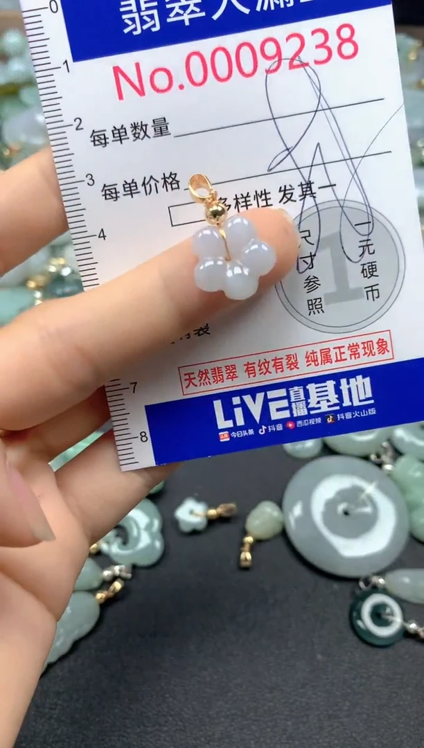 翡翠未镶嵌吊坠(不含链)9238