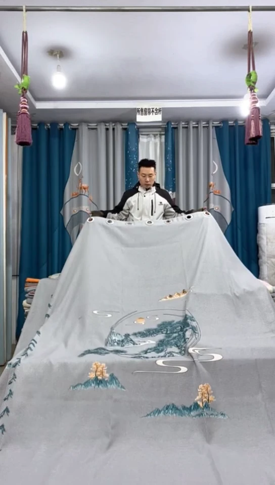 布成品窗帘53+27