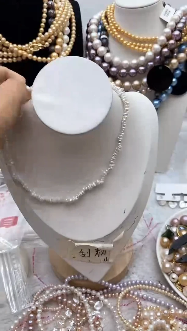 淡水珍珠钛钢颈饰162