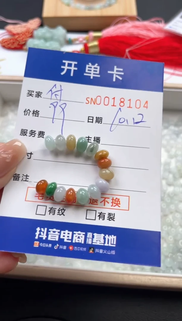 颈饰未镶嵌翡翠付***姐00018104