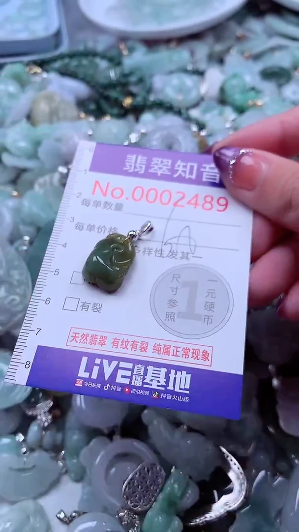 翡翠未镶嵌吊坠(不含链)2489