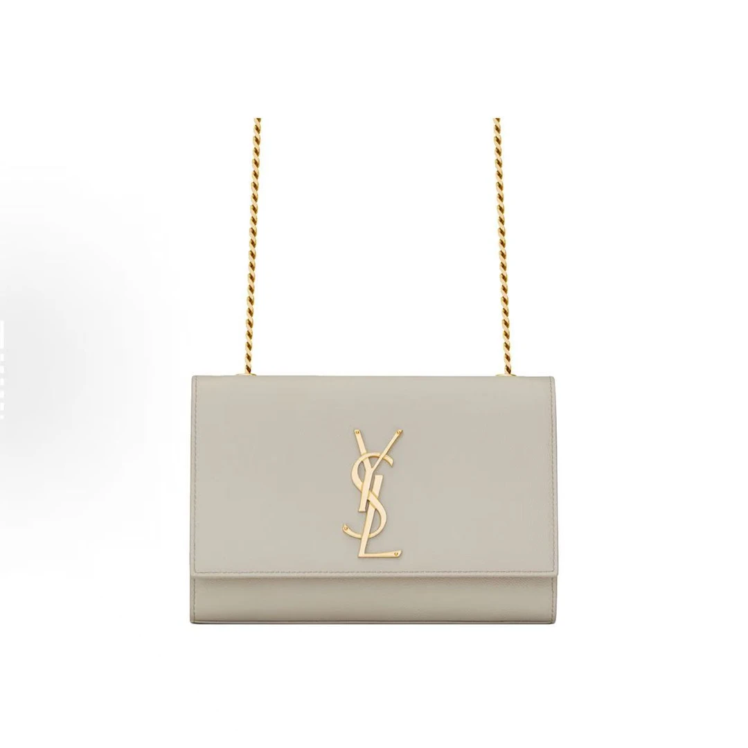 未使用 YSL/圣罗兰 闲置白金KATE鱼子酱中号单肩斜挎包