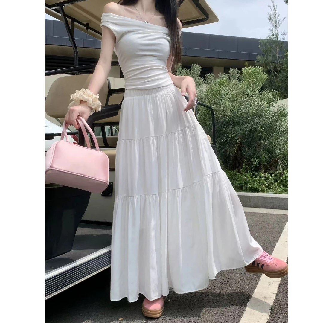 李园家2号店-3303法式半身裙褶皱显瘦气质半身裙