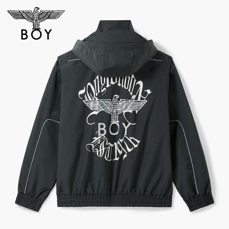 BOYLONDON25新款春夏时尚休闲潮流户外运动连帽夹克外套M23036