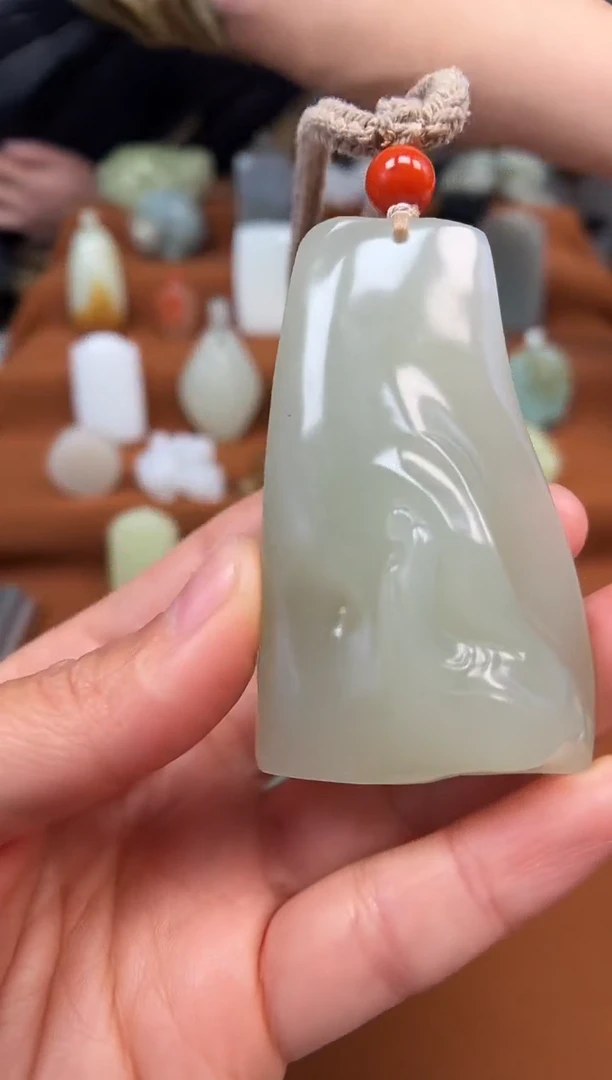 颈饰未镶嵌和田玉悟道