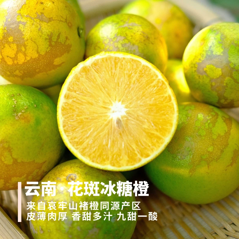 花斑冰糖橙 褚橙同源产区 香甜多汁 细腻化渣 5斤装 顺丰