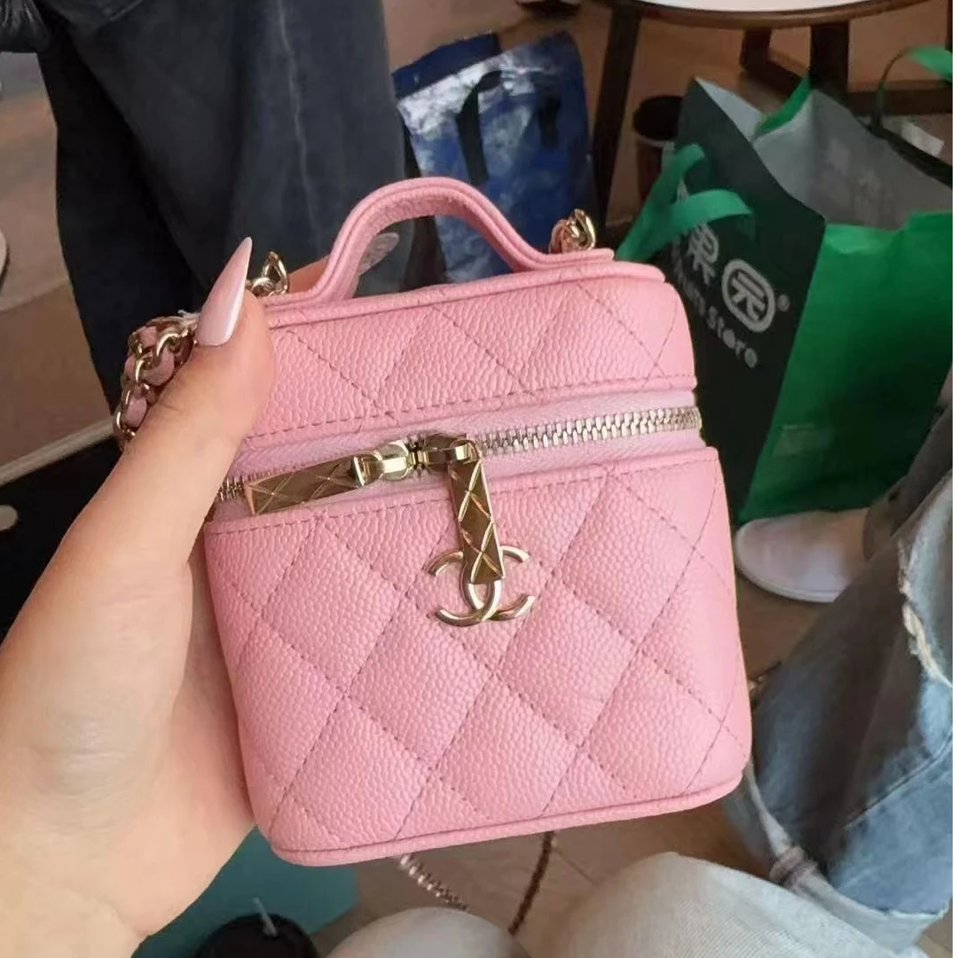 99新 Chanel/香奈儿 壹臻/香奈儿粉金盒子包 99151751
