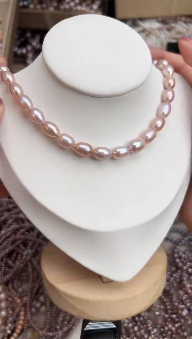 未镶嵌福利淡水珍珠无核*强光珍珠粉色8mm左右（多样性发一）