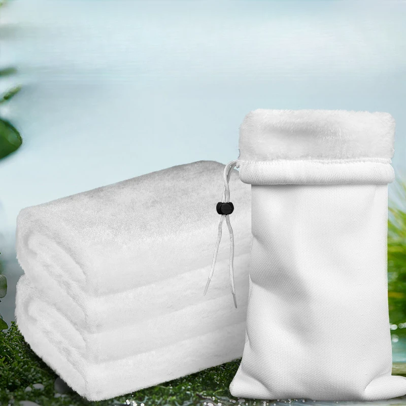鱼缸过滤棉魔毯魔袋净水过滤耐洗用高透水棉干湿分离毛毯生化白棉