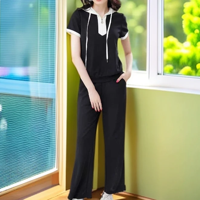 A940#【木兮兮专属】2025年夏季新款气质显瘦时尚休闲百搭套装女