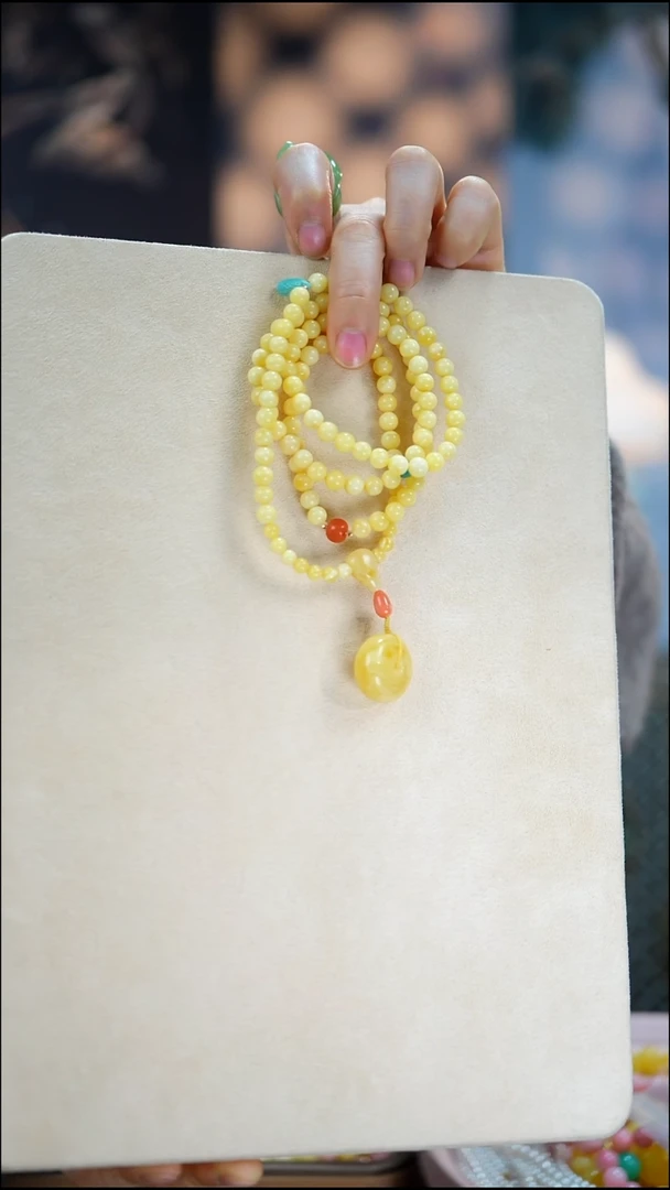 蜜蜡项链未镶嵌天然蜜蜡项链