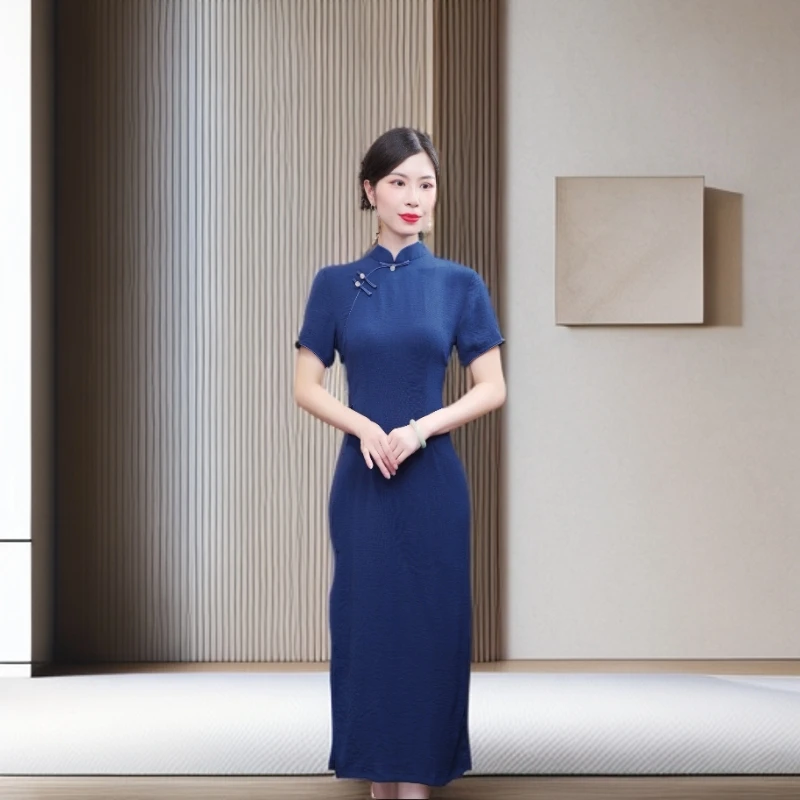 清音 2025新款改良旗袍气质日常优雅经典修身夏季中国风复古