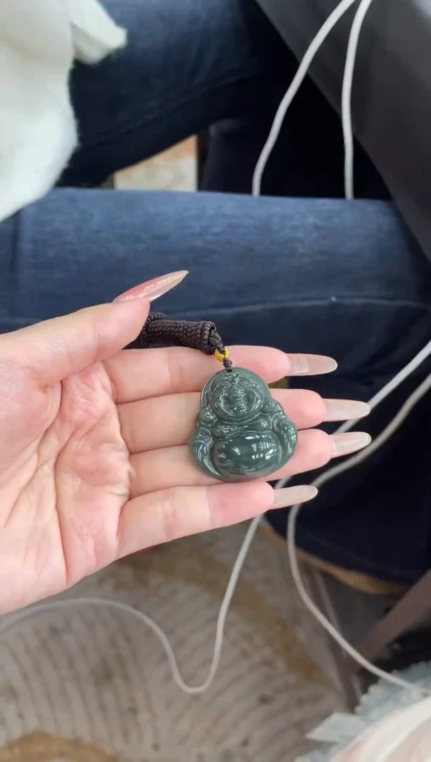 未镶嵌和田玉挂件牛*丸和田玉福利佛公