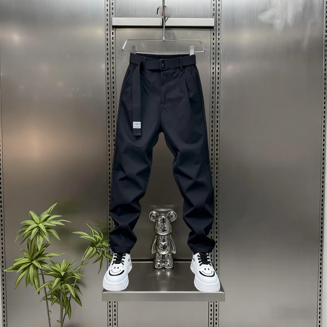 2025年美式工装机能风冲锋裤秋季修身潮牌高街户外美式痞帅针织