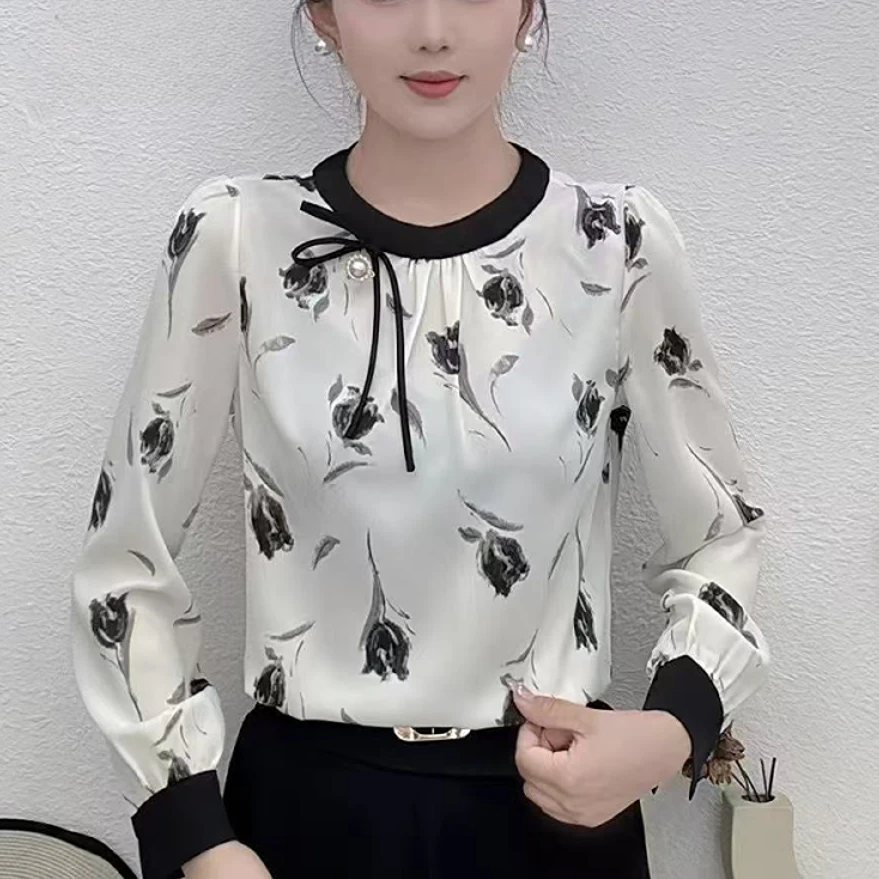 【仙仙女装】春季新品洋气显瘦气质减龄立体装饰设计衬衫