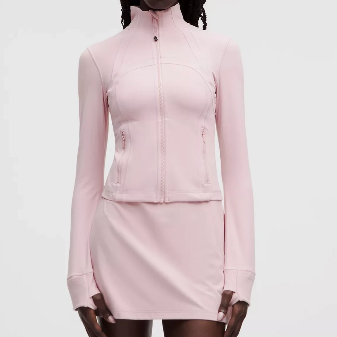 lululemon/露露乐蒙Define修身Nulu立领瑜伽健身户外休闲长袖D