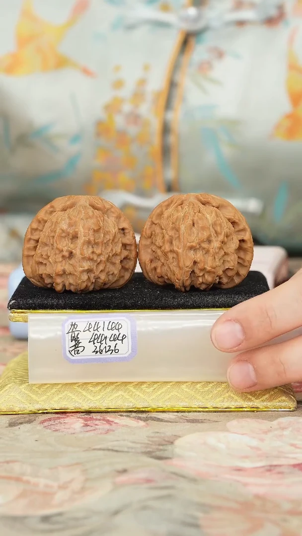 【闪购商品】文玩核桃把件白狮子微修