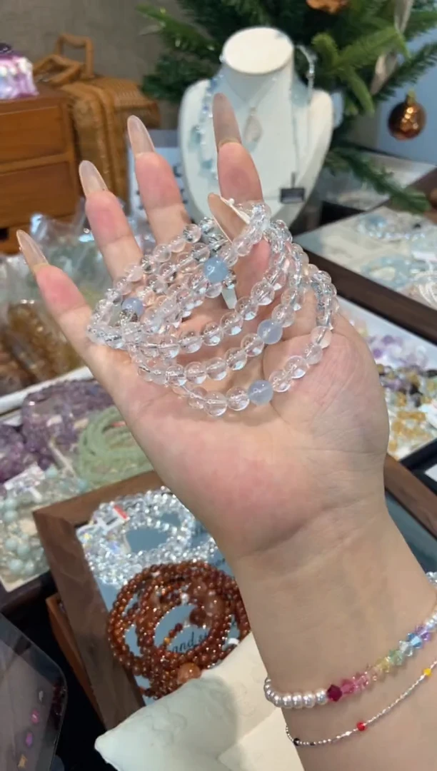 未镶嵌手串水晶孤品捡漏均匀瑕疵介意勿拍