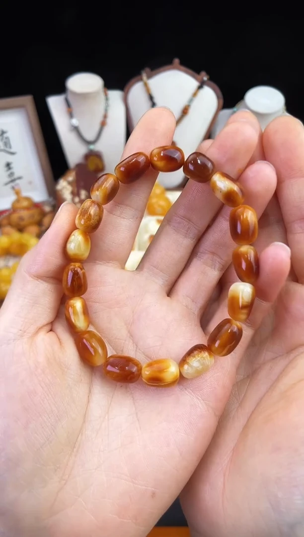 琥珀未镶嵌珠宝奇石柒月