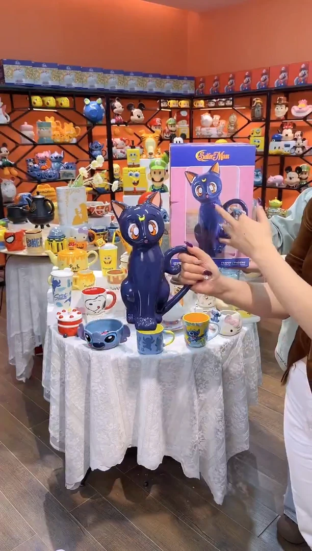 瓷片@@露娜猫陶瓷水壶（礼盒）