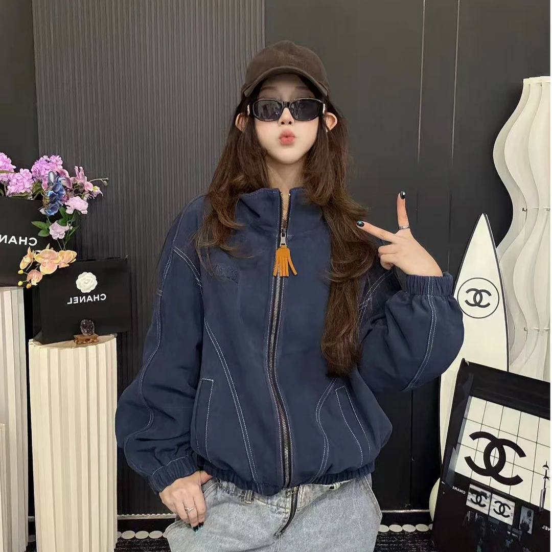 【明怜高智】新款洋气设计师款女装气质绵羊皮显瘦休闲皮衣__99750Y