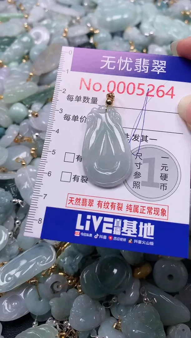 吊坠(不含链)未镶嵌翡翠5264