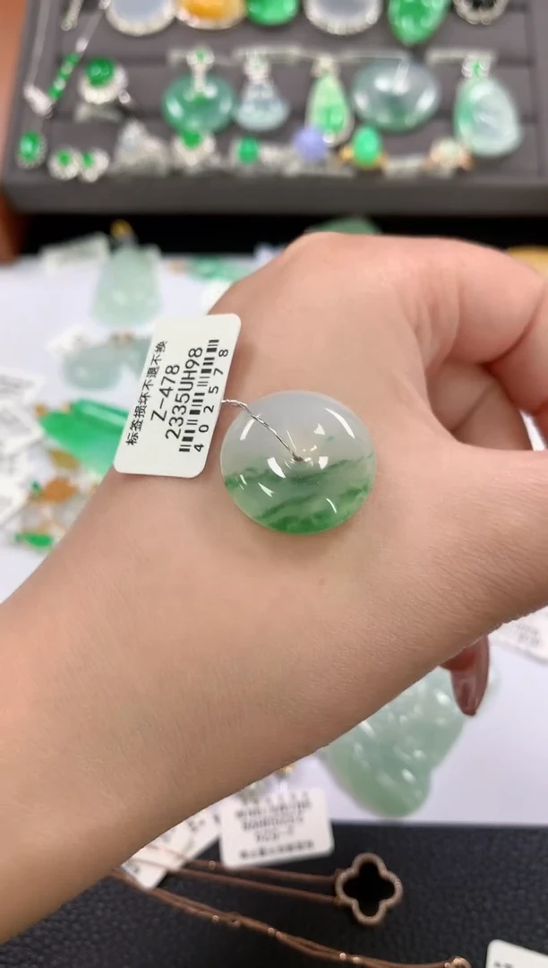 翡翠未镶嵌颈饰48