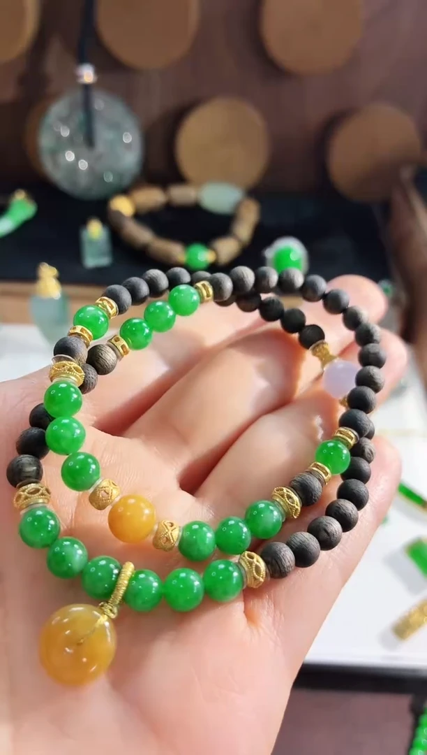 未镶嵌手链翡翠手串