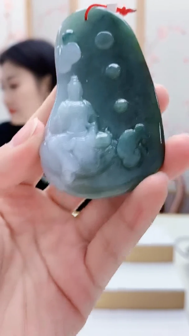 未镶嵌定制翡翠5172lr-毛货挂件152