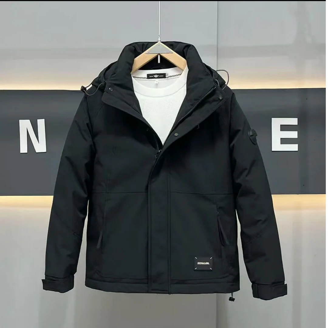 69001黑-【剪标款 】巅峰雪山男女同款加厚外套