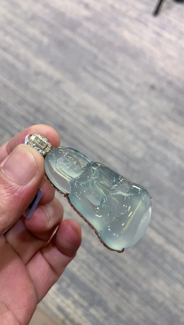 颈饰未镶嵌翡翠天然A货翡翠