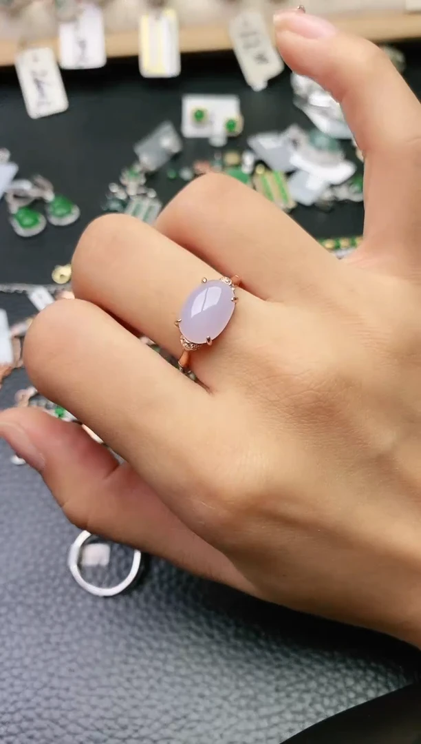 翡翠戒指银S925镶嵌11111