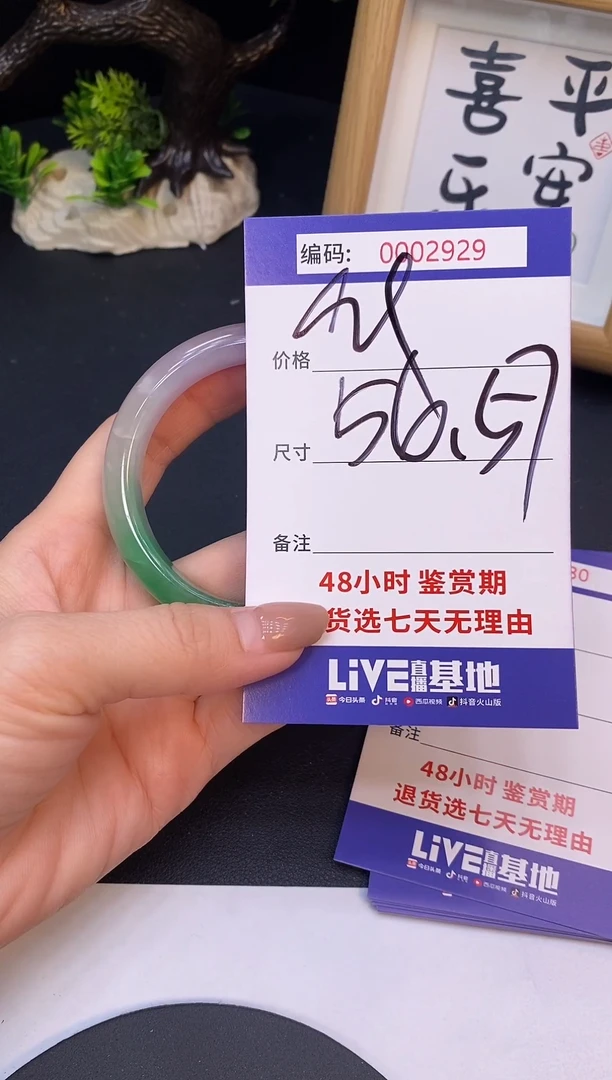 未镶嵌手镯翡翠0002929